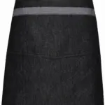 Domain - Contrast denim heupschort, black denim — productfoto 4