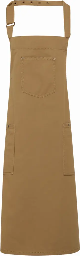 Chino - Katoenen halterschort, khaki beige — productfoto 6