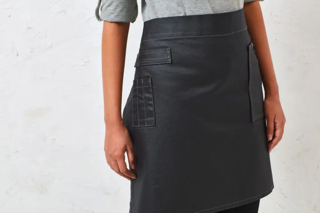 Division - Waxed look denim waist apron — productfoto 4