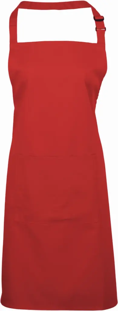 PS_PR154_RED - Hidalgo-werbeartikel Halterschort met zak "Colours" — productfoto 10