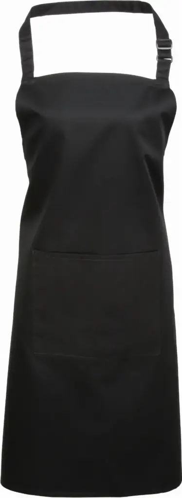 PS_PR154_BLACK - Hidalgo-werbeartikel Halterschort met zak "Colours", black — productfoto 3