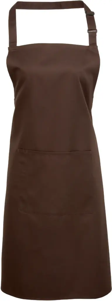 PS_PR154_BROWN - Hidalgo-werbeartikel Halterschort met zak "Colours", brown — productfoto 4