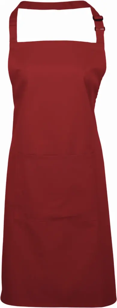 PS_PR154_BURGUNDY - Hidalgo-werbeartikel Halterschort met zak "Colours", burgundy — productfoto 5