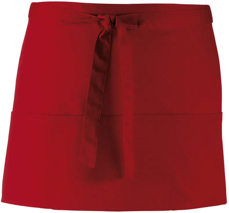 PS_PR155_BURGUNDY - Hidalgo-werbeartikel Heupschort met 3 zakken "colours", burgundy — productfoto 6