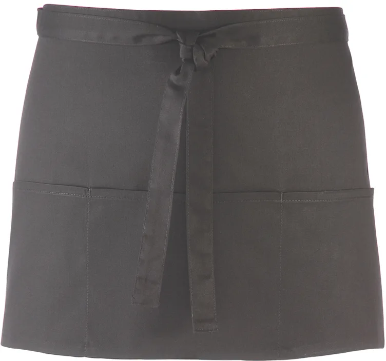 PS_PR155_DARKGREY - Hidalgo-werbeartikel Heupschort met 3 zakken "colours", dark grey — productfoto 7