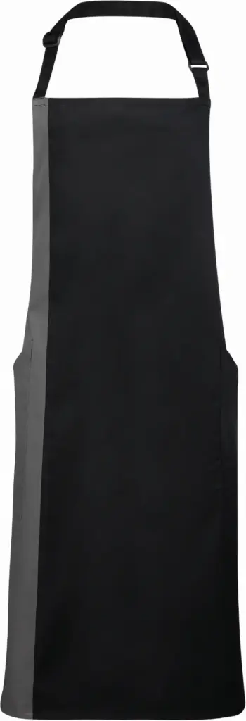 Tweekleurig schort, black / dark grey — productfoto 4