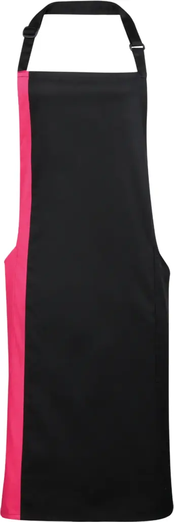 Tweekleurig schort, black / hot pink — productfoto 5