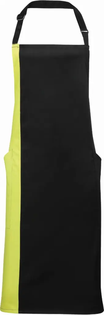 Tweekleurig schort, black / lime — productfoto 6