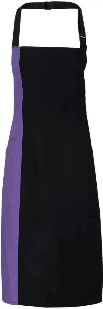 Tweekleurig schort, black / purple — productfoto 7