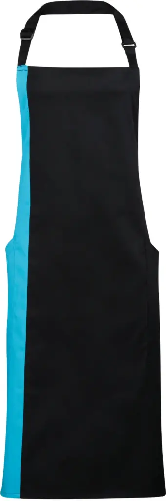 Tweekleurig schort, black / turquoise — productfoto 9