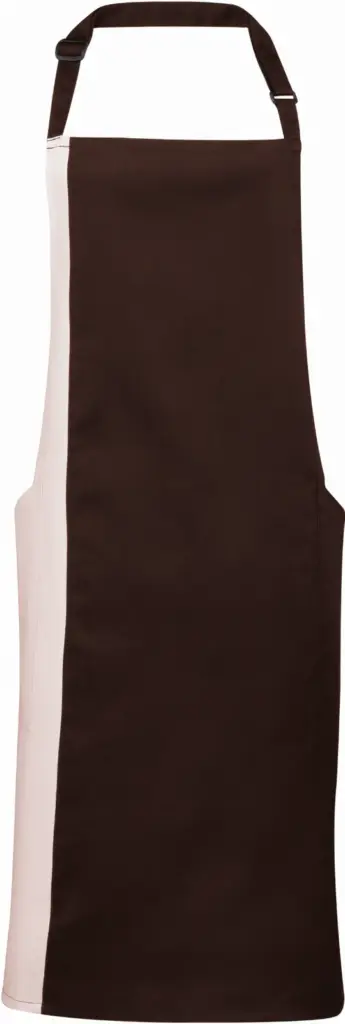 Tweekleurig schort, brown / natural — productfoto 10