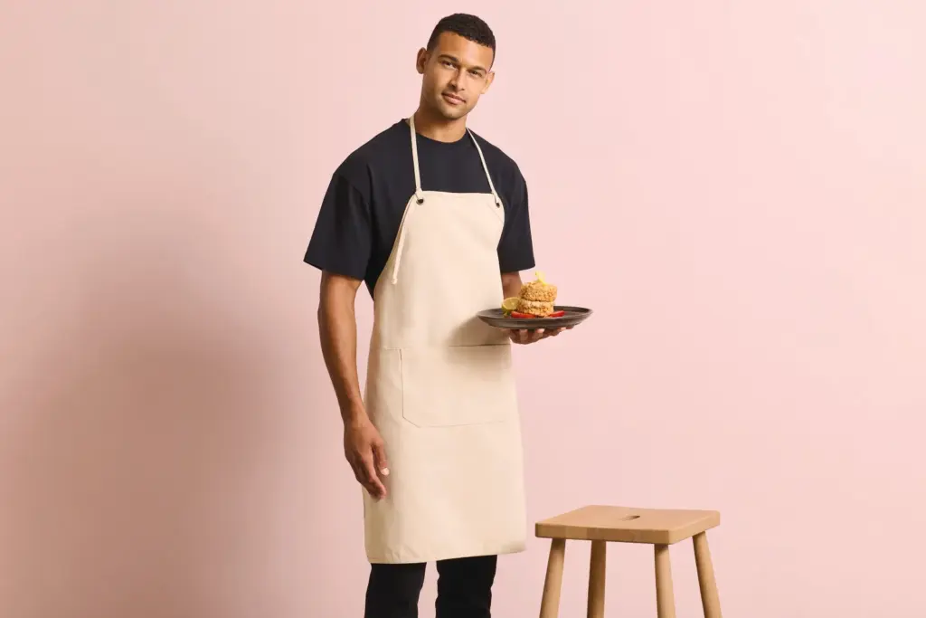 PR181-2_2026 - Hidalgo-werbeartikel Artisan's Choice canvas schort met zak — productfoto 3