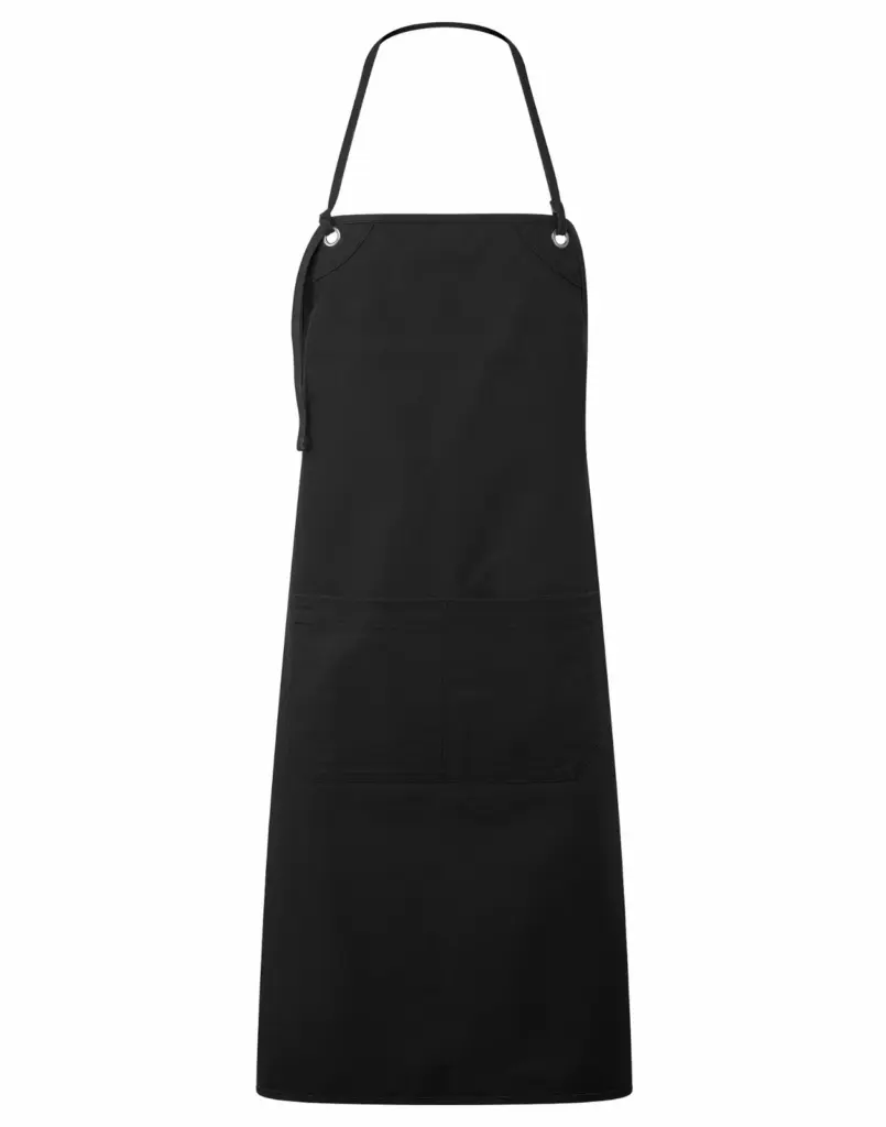 PS_PR181_BLACK - Hidalgo-werbeartikel Artisan's Choice canvas schort met zak, black — productfoto 4