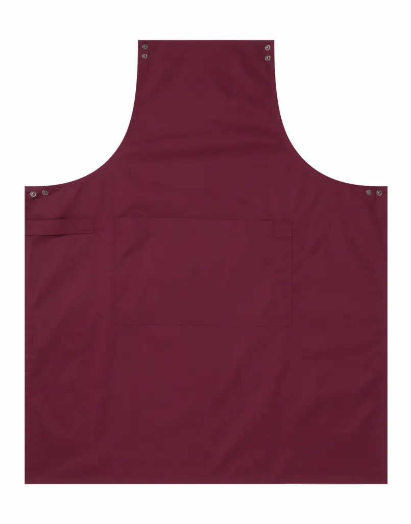 PS_PR190-FF_BURGUNDY - Hidalgo-werbeartikel Swap & Pop schort zonder riempjes, burgundy — productfoto 5