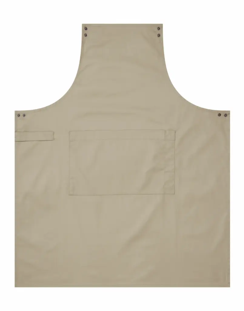 PS_PR190-FF_KHAKI - Hidalgo-werbeartikel Swap & Pop schort zonder riempjes, khaki — productfoto 7