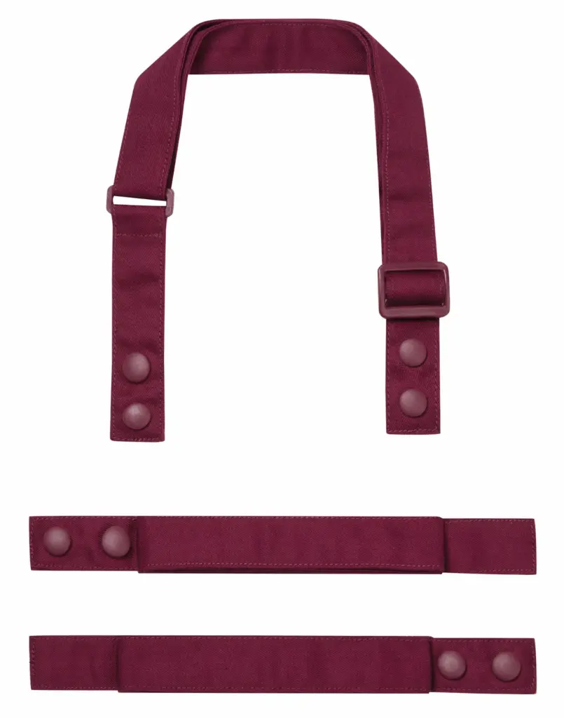 Schort riempjes, burgundy — productfoto 5