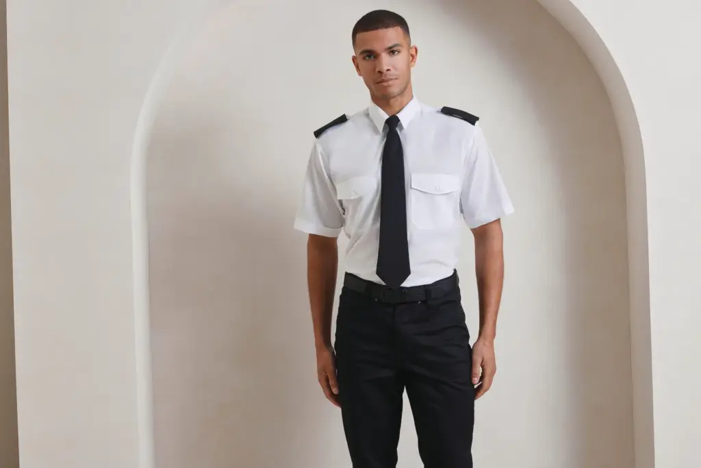 PR212-2_2025 - Hidalgo-werbeartikel Pilot Short Sleeved Shirt — productfoto 3