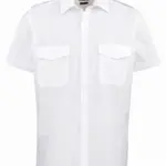 Pilot Short Sleeved Shirt, white — productfoto 4