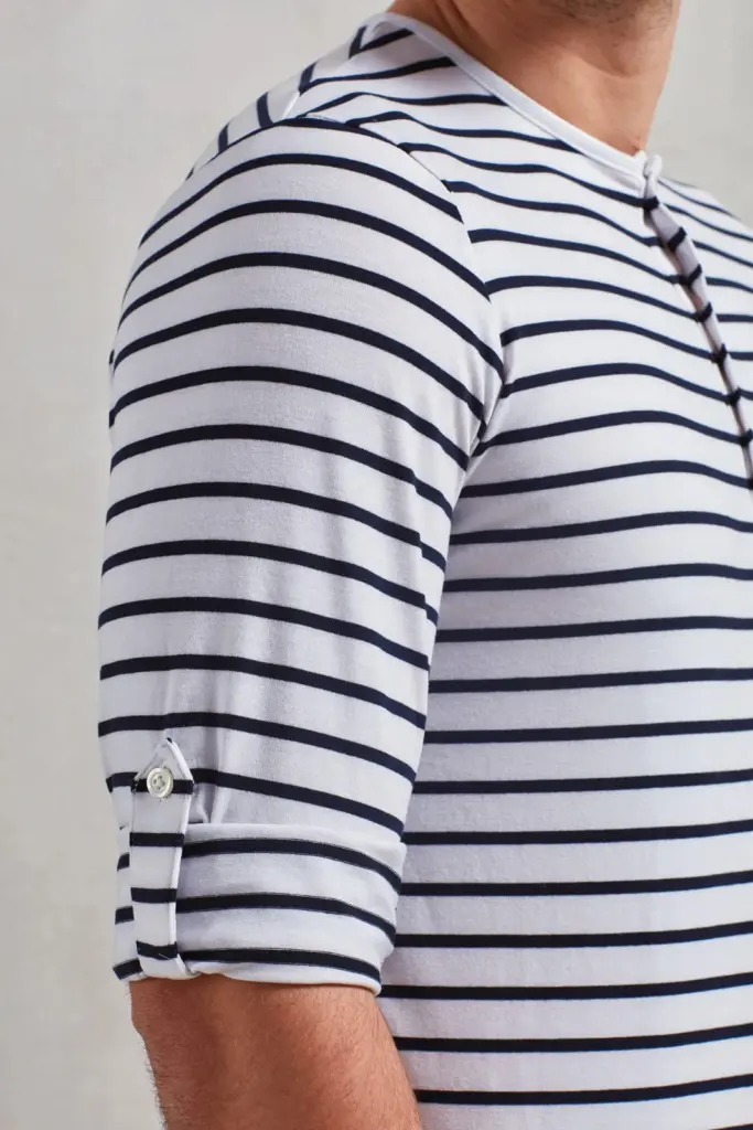 PR218-3_2024 - Hidalgo-werbeartikel Long John - Men's roll sleeve T-shirt — productfoto 2