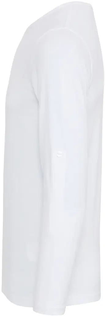 PS_PR218-S_WHITE - Hidalgo-werbeartikel Long John - Men's roll sleeve T-shirt, white — productfoto 6