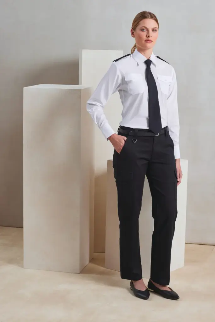 PR310-3_2025 - Hidalgo-werbeartikel Ladies' Long Sleeve Pilot Shirt — productfoto 3