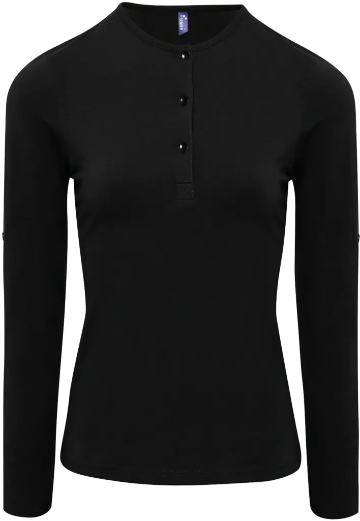 Damen T-Shirt bedrucken PR318 Roll-Up-Ärmel Viskose XS-XXL — Produktfoto 6