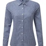 Overhemd met grote vichyruiten, navy / white — productfoto 5