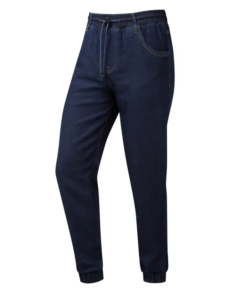 PS_PR556_INDIGODENIM - Hidalgo-werbeartikel Traditionele koksbroek, indigo denim — productfoto 6