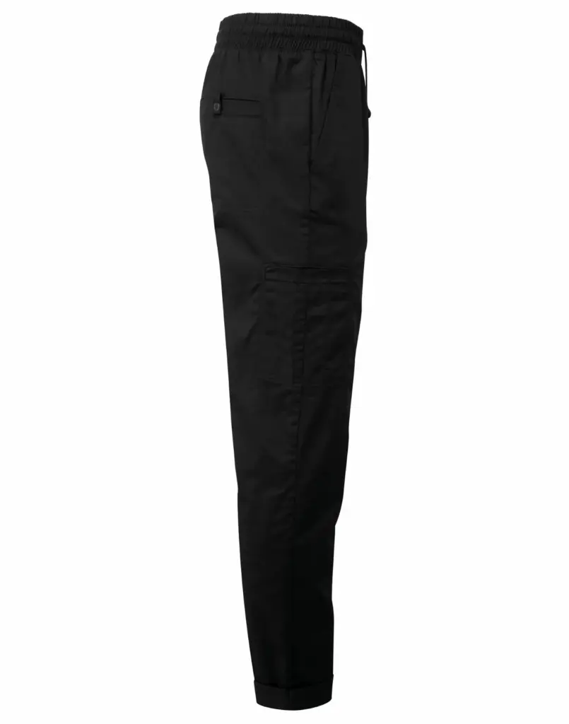 Gerecyclede cargobroek voor chef, black — productfoto 5
