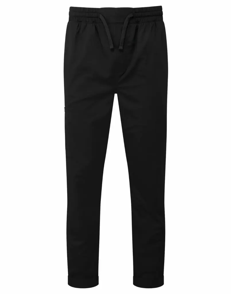 Gerecyclede cargobroek voor chef, black — productfoto 6