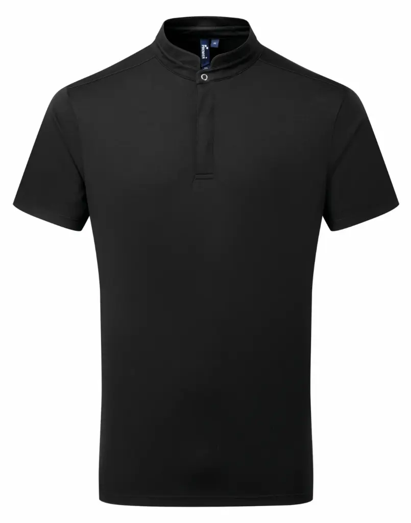 Coolchecker Essential kokspolo met korte mouwen, black — productfoto 4