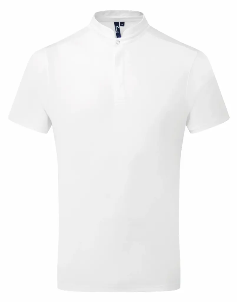 Coolchecker Essential kokspolo met korte mouwen, white — productfoto 5