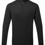 Coolchecker Essential kokspolo met lange mouwen, black — productfoto 4