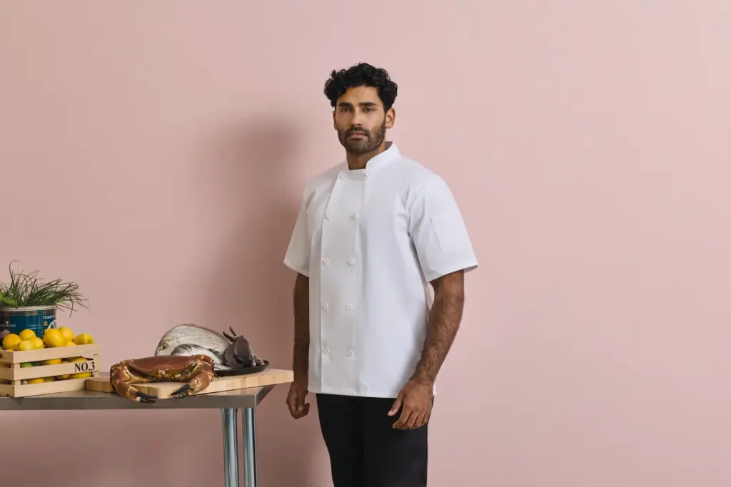 Short Sleeve Chefs Jacket — productfoto 4