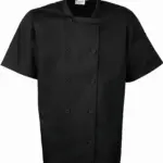 Short Sleeve Chefs Jacket, black — productfoto 5