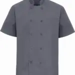 Short Sleeve Chefs Jacket, steel — productfoto 8