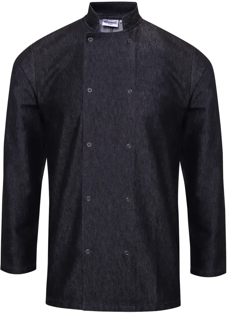 Denim koksjas, black denim — productfoto 6