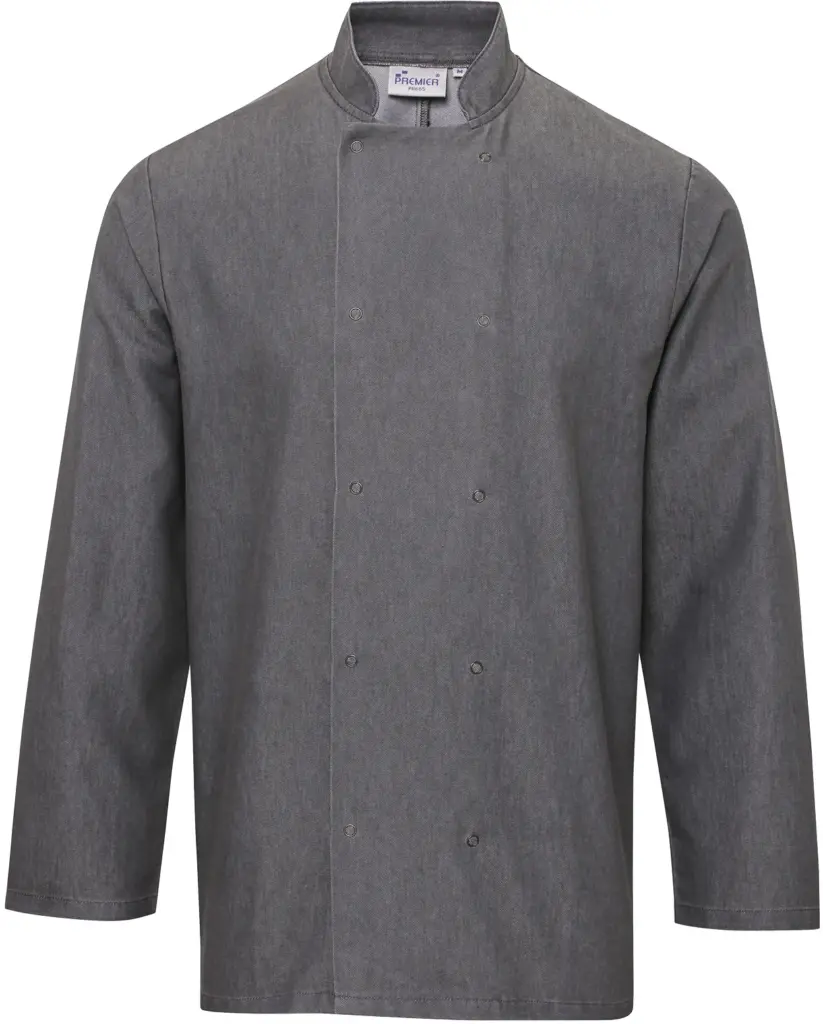 Denim koksjas, grey denim — productfoto 7