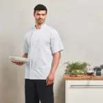 PR664_2024 - Hidalgo-werbeartikel Studded Front Short Sleeve Chef's Jacket