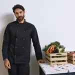Long Sleeve Press Stud Chef's Jacket — productfoto 2