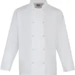 Long Sleeve Press Stud Chef's Jacket, white — productfoto 5