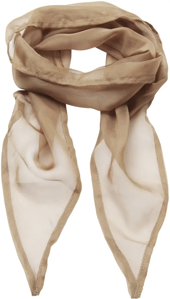 PS_PR740_KHAKIBEIGE - Hidalgo-werbeartikel Ladies Chiffon Sjaal, khaki beige — productfoto 9