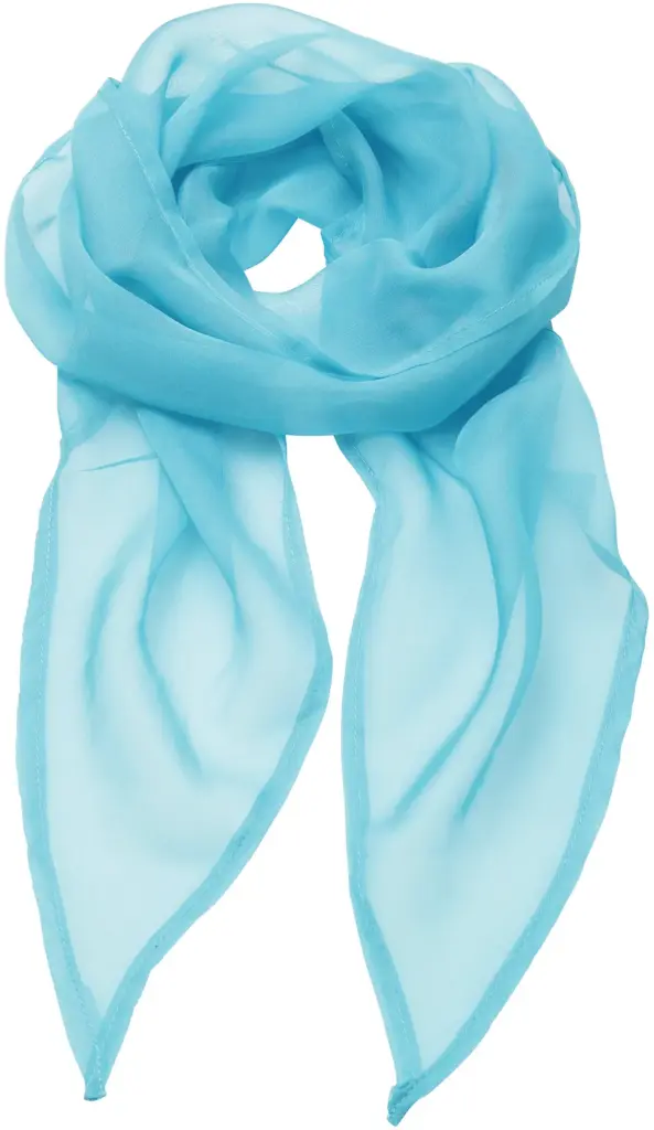 PS_PR740_TURQUOISE - Hidalgo-werbeartikel Ladies Chiffon Sjaal, turquoise — productfoto 22