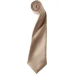 PS_PR750_KHAKIBEIGE - Hidalgo-werbeartikel Satijnen stropdas, khaki beige — productfoto 11