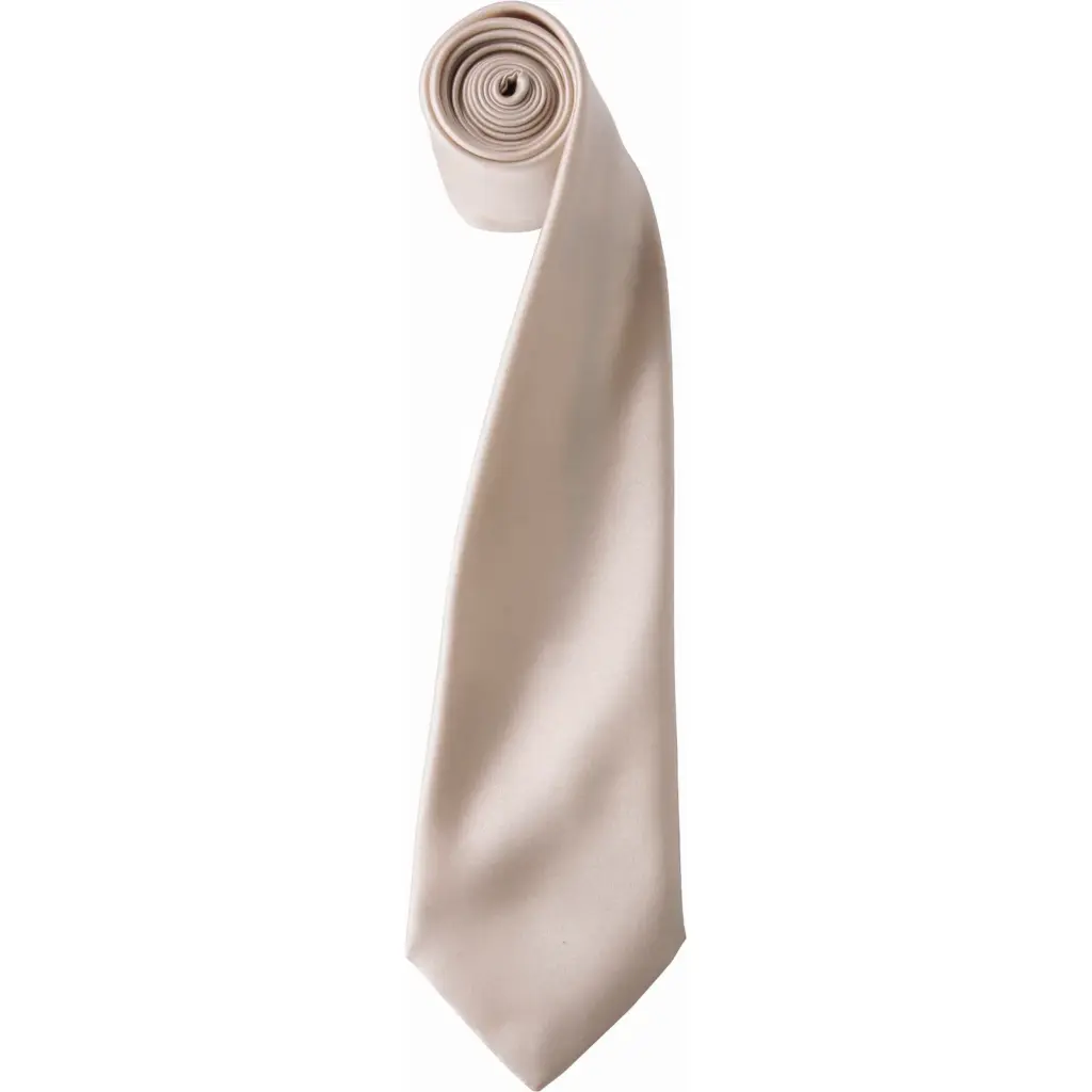 PS_PR750_NATURAL - Hidalgo-werbeartikel Satijnen stropdas, natural — productfoto 15