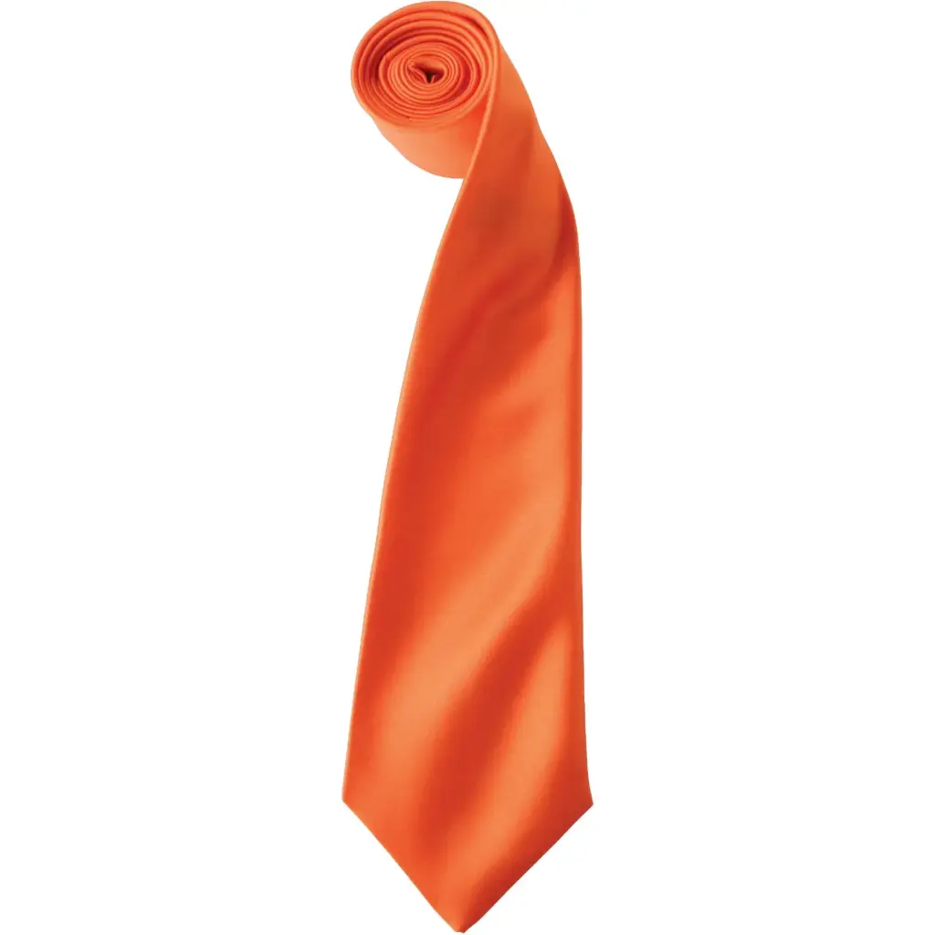 PS_PR750_ORANGE - Hidalgo-werbeartikel Satijnen stropdas, orange — productfoto 17