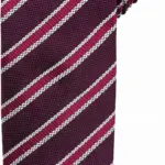 Stropdas "Waffle Stripe", aubergine / burgundy — productfoto 5