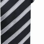 PS_PR783_BLACK-DARKGREY - Hidalgo-werbeartikel Stropdas "Waffle Stripe", black / dark grey — productfoto 6