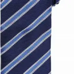 PS_PR783_NAVY-ROYALBLUE - Hidalgo-werbeartikel Stropdas "Waffle Stripe", navy / royal blue — productfoto 10