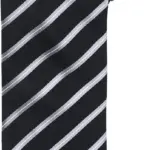 Stropdas "Sports Stripe", black / silver — productfoto 3